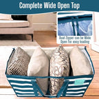 Moving Bags Wide Open Top (Classic Navy Stripe / 10 Pack)