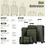 ABS+PC Luggage Sets 5 Piece (5piece / Mango Yellow)