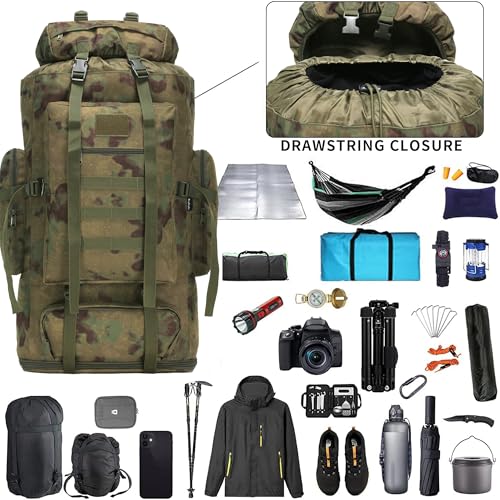 Hiking Backpack for Men 70L (100l-ruin Green)