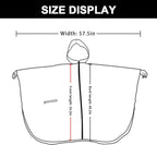 Rain Poncho Jacket Coat Hooded Zipper Style - Image 2