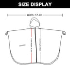 Rain Poncho Jacket Coat Hooded Zipper Style - Image 4