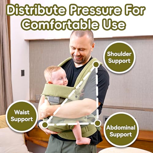 Baby Carrier Lumbar Support Infant Carrier (Green)