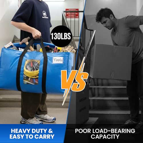 2 Pack Blue Extra Large Moving Bags (Blue / 2 Large)