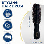 Gentle Mini Hair Brush for Men (Small / Black)