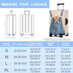 Luggage Cover Washable Suitcase Protector Anti (Pocket Kitten / M(fits 24-26Inch suitcase))