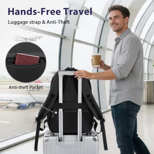 Large Work Laptop Backpack (Black / 17 Inch)