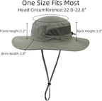 Connectyle Women's UPF 50+ Sun Hat UV Protection Wide Brim Bucket Hat Summer - Image 3