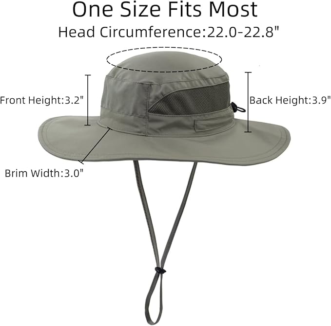 Connectyle Women's UPF 50+ Sun Hat UV Protection Wide Brim Bucket Hat Summer - Image 3