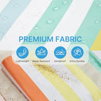Beach Bag Waterproof Beach Tote Pool Bags for Women (Rainbow / 50L)