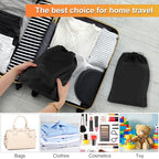 18 Pack Shoe Bags for Travel (Black)