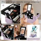 Makeup Train Case (Purple)