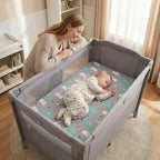 Pack n Play Sheets (Elephant Whale / 38X26 Inch)