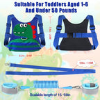 Toddler Leash for Kids (Blue+Green)