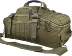 3 In 1 Tactical 85L Military Backpack Travel Duffle Bag for Weekender Gym Workout Deployment (Large (85L) / Green)