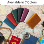 Leather Passport Holder (Brown / Solid)