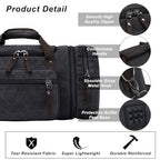 40L Canvas Duffle Bag for Men (Black / 40L)