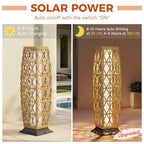 Outdoor Floor Lamp Solar Lantern (1 PC Large / Cindy Natural)