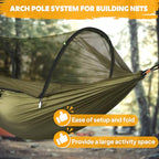 Ultra Light Travel Camping Hammock Pop (Army Green)