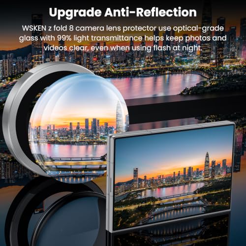 for Z Fold 8 Camera Lens Protector Case Cover (Silver / Galaxy Z Fold 8)