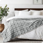Fleece Blanket Luxury Microplush (Throw/Travel / 38 - Tartan Plaid)