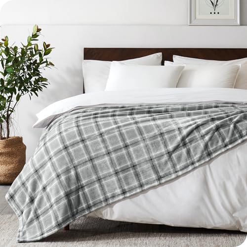 Fleece Blanket Luxury Microplush (Throw/Travel / 38 - Tartan Plaid)