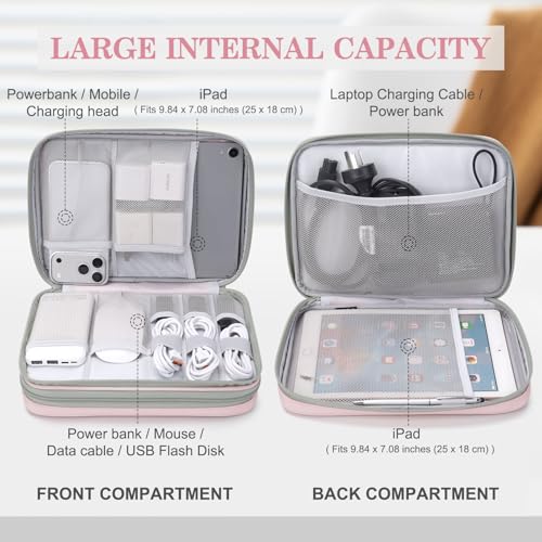 Electronic Organizer (10.8 x 8 x 3.15 inches / Light Pink)