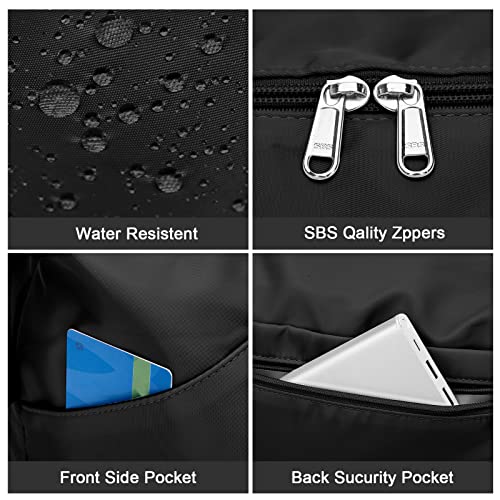 Large Travel Duffle Bag Carry On Weekender Bags for Women Men 18x14x8 Gym (A34-Black-2-layer Expansion / X-plus)