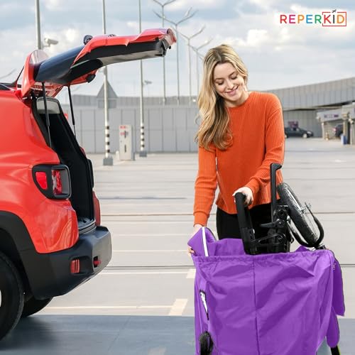 Large Stroller Travel Bag for Airplane (Purple / Large Stroller Bag)