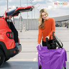 Large Stroller Travel Bag for Airplane (Purple / Large Stroller Bag)