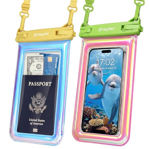 Floating Waterproof Phone Pouch [Up to 8.5"] (Regular Size [8.5inch] / Iridescent)