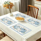 Fall Placemats Set of 6 (Blue Pumpkin)