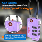 TSA Approved Luggage Locks (Purple 2 Pack)
