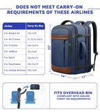 Large Travel Backpack for Men (Khakiblue / 18.4 Inch (22''x14''x11''))