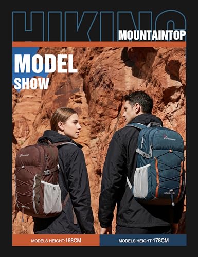 25L Hiking Backpack (Blue&orange / 25L)