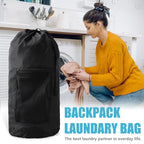 Laundry Bag Backpack (2Pack / Black)