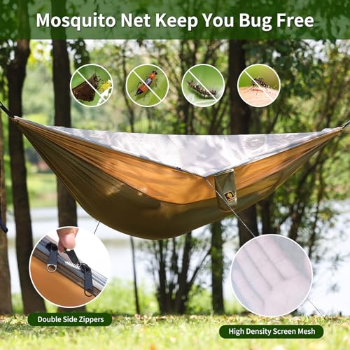 Camping Hammock (Green&khaki / Large)