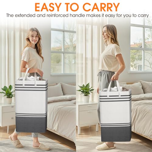 2 Pack Large Home Laundry Basket (2 x 88L)