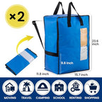 2 Pack Blue Moving Bags W (blue / 2 Large+)