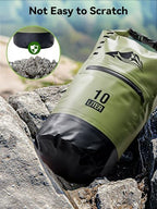 Waterproof Dry Bag Backpack with Zippered Pocket (Green / 30L)