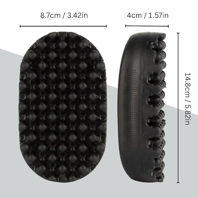 Luxury Twist Styler – Durable, Washable Comb Brush, a Premium Alternative to Hair Sponges for Afro, Curly, Coiled & 4C Hair, Ideal for Daily or Professional Use (Black)