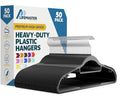 Versatile Clothes Hanger Set (Black / 50 Pack)