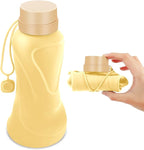 Collapsible Water Bottles, Leak Proof, Reuseable BPA Free Silicone Foldable by HighQualityBetterLife