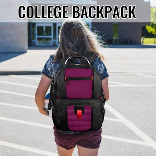 Large Laptop Backpack for Women (17 Inch / Purple)
