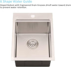 15 Inch Drop In Bar Sink Workstation-Bokaiya 15x20 Small Kitchen Outdoor Rv - Image 5