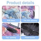 Pink Pattern Luggage Cover Washable Suitcase Protector Anti (Pink pattern / M(24-26inch suitcase))