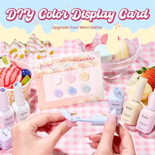 Beetles Pastel Gel Nail Polish Set (A - Pink Yellow Blue | Easter Pastel Whip)
