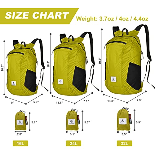 Hiking Daypack (Yellow Green / 32L)