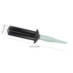 Practical Round Curling Comb Curl Defining Brush Hair Styling Tool for Women for Perfect Hairstyles for Casual Wear or Special Events (green)