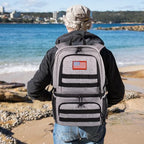 Tactical Double Deck Cooler Backpack for Men (Gray / Large)