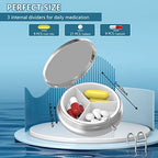 Pill Box 3 Compartment Medicine Pill Case (Style-5 / 4 piece)